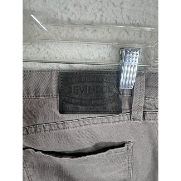 Devil-Dog Dungarees Mens 34x34 Gray‎ Casual Pants Chinos Trousers - Picture 5 of 6